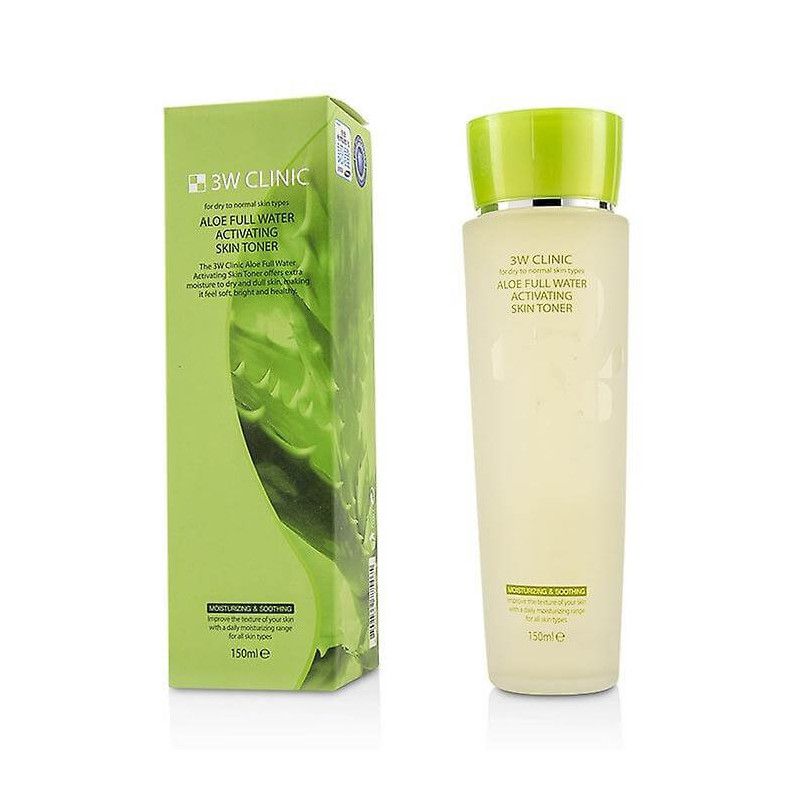 Увлажняющий тоник для лица с экстрактом алоэ Aloe Full Water Activating Skin Toner, 150 мл