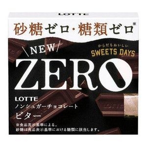 Шоколад без сахара LOTTE горький для диабетиков, Япония, 50г