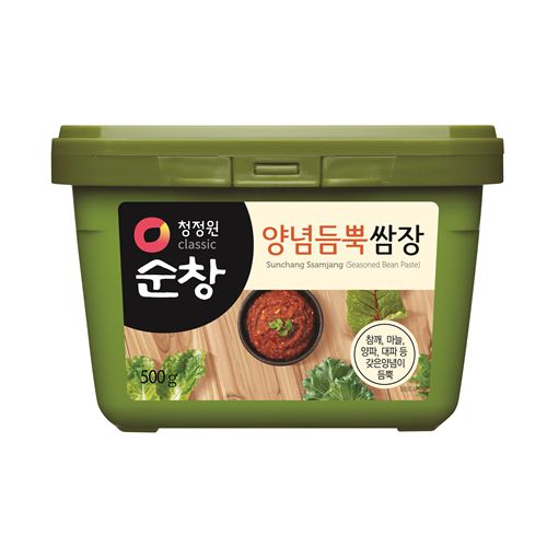 Соевая паста Сингсонг Самдян среднеострая, смешанная, 500г, Корея