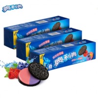 Печенье Oreo малина, голубика и лесные ягоды, 97 г, Китай