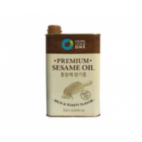 Кунжутное масло нерафинированное 1л Даесанг O'food Premium sesame oil, т.м. DAESANG ж/б Корея