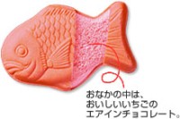 Вафельное печенье "Тайяки" с клубничной начинкой Meito, 16,5г, Япония