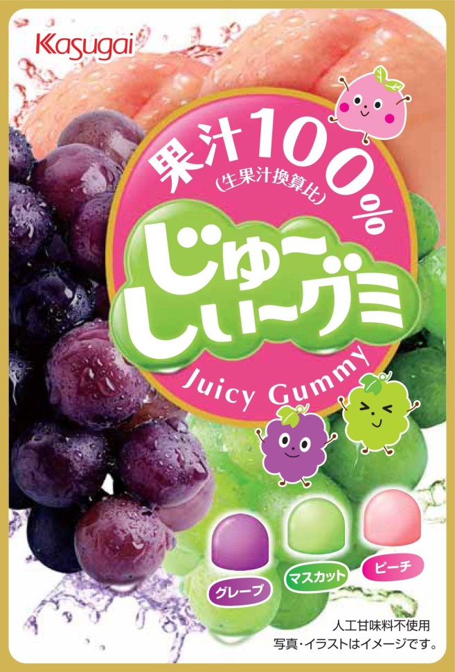 Мармелад Kasugai фруктовое ассорти, 53г, Япония