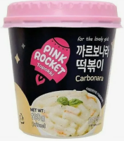 Рисовые Токпокки с соусом карбонара Carbonara Topokki, 120 г, Корея
