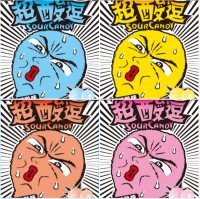 Кислые конфеты "Sour Candy" NEW WELLLAND, 23,1г