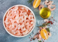 Креветки тигровые без головы/ Коктейльные креветки (очищенные), 1800 г /1000 г