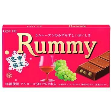 Шоколад Lotte Rummy с Ромом и Изюмом, 50г, Япония