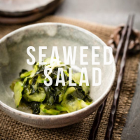 Суномоно - японский салат с огурцом и вакаме