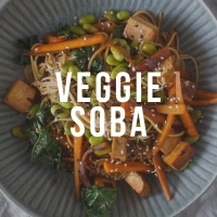 Рецепт собы с тофу и овощами