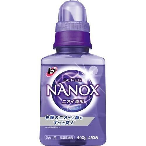 Жидкое средство для стирки Super Nanox против неприятного запаха (концентрированное) Lion, 400 г, Япония