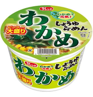 Лапша-суп &quot;Вакаме рамен&quot; с водорослями и кукурузой на мясном бульоне Daikoku Foods, Япония, 100г