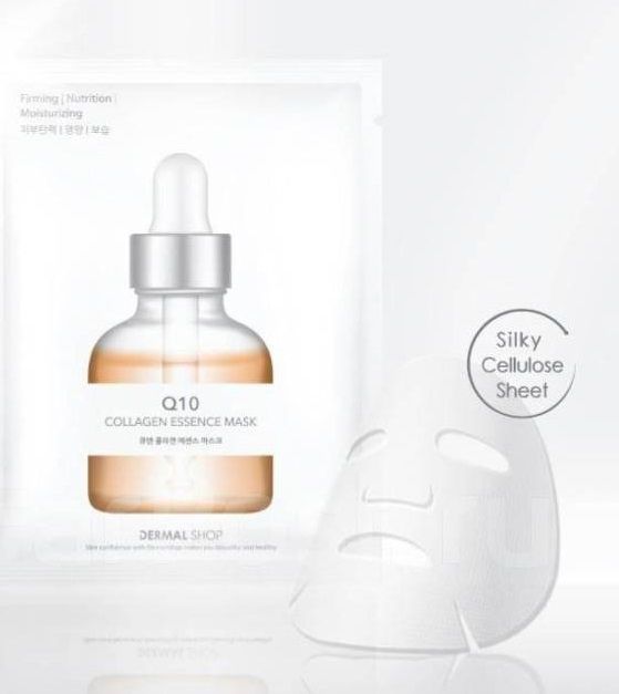 Коллагеновая маска для лица с комплексом аминокислот и коэнзимом Q10, 25г, Корея
