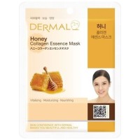 Тканевая маска с медом и коллагеном Dermal Honey, Корея