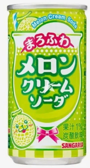 Лимонад крем-сода со вкусом дыни, Sangaria, 190мл, Япония