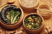 Бамбуковая пароварка, 18 см в диаметре