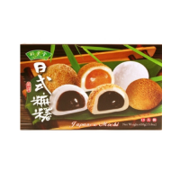 Подарочные моти Bamboo House с традиционными японскими вкусами: адзуки, арахис, кунжут 450г Тайвань