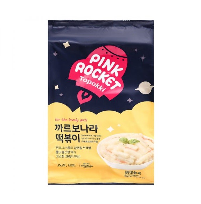 Токпокки в соусе Карбонара Pink Rocket, 240г