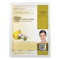 Маска для лица с коллагеном и экстрактом листьев Гинко, Корея