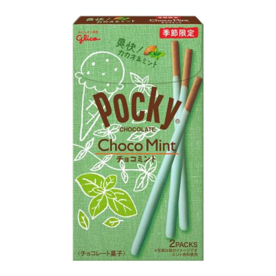 Палочки Pocky с мятой, 63,4г, Япония