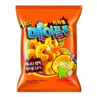 Кукурузные палочки "Краун" с соленой карамелью в клиновом сиропе Corn Caramel Maple, т.м CROWN  74г Корея