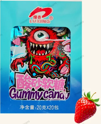 Жевательные конфеты LUXING кислый монстр, 20г