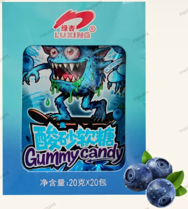 Жевательные конфеты LUXING кислый монстр, 20г