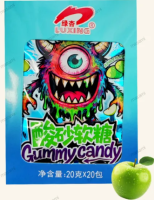 Жевательные конфеты LUXING кислый монстр, 20г