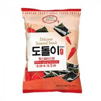 Снэки Doldori из морской капусты в кляре со острым вкусом, 30г 