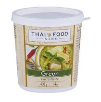Зеленая паста карри Тай Фуд Кинг пряная Thai food king, 400г Таиланд