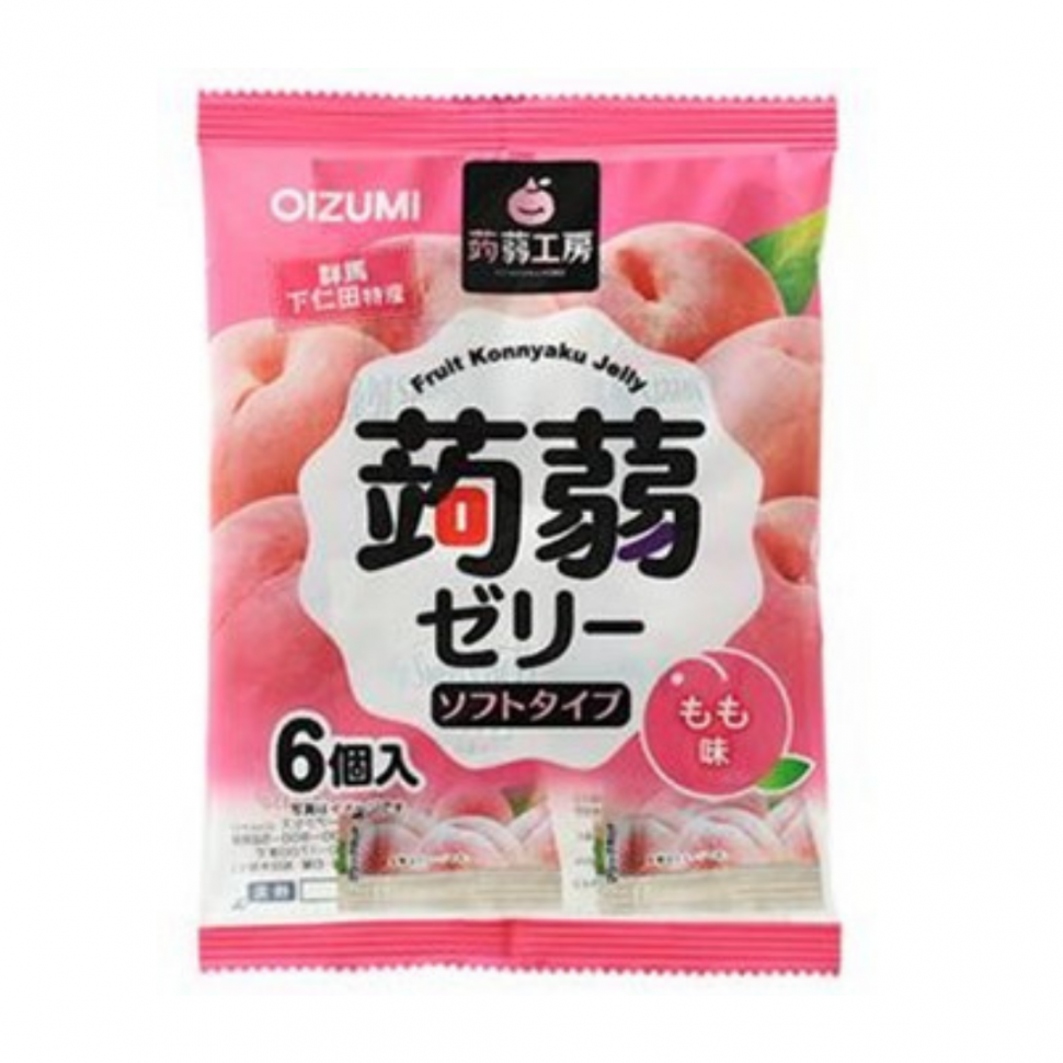 Купить Желе конняку OIZUMI с белым персиком из префектуры Яманаси, 106г ...