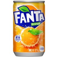 Японская Фанта Апельсин (мини) газированный напиток Fanta, 160 мл, жб Япония 