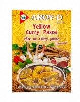 Паста Карри AROY-D, желтая, среднеострая, 50г