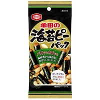 Хрустящие рисовые снеки Какинотане завернутые в водоросли нори с арахисом, Япония, 46г