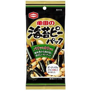 Хрустящие рисовые снеки Какинотане завернутые в водоросли нори с арахисом, Япония, 46г