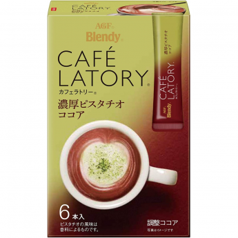 Японское высококачественное какао с фисташкой BLENDY CAFE LATORY в стиках, 6 х 9.7г
