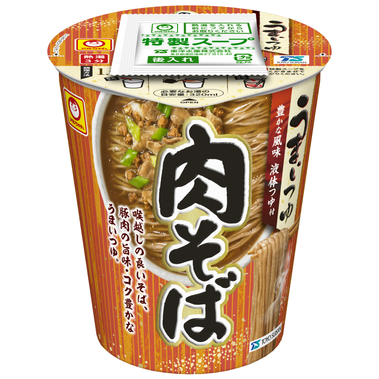 Рамен Соба со свининой Тонкацу, соевым соусом Гатцури и насыщенным вкусом Умами Maruchan Toyo Suisan (гречневая лапша), 72 г, Япония