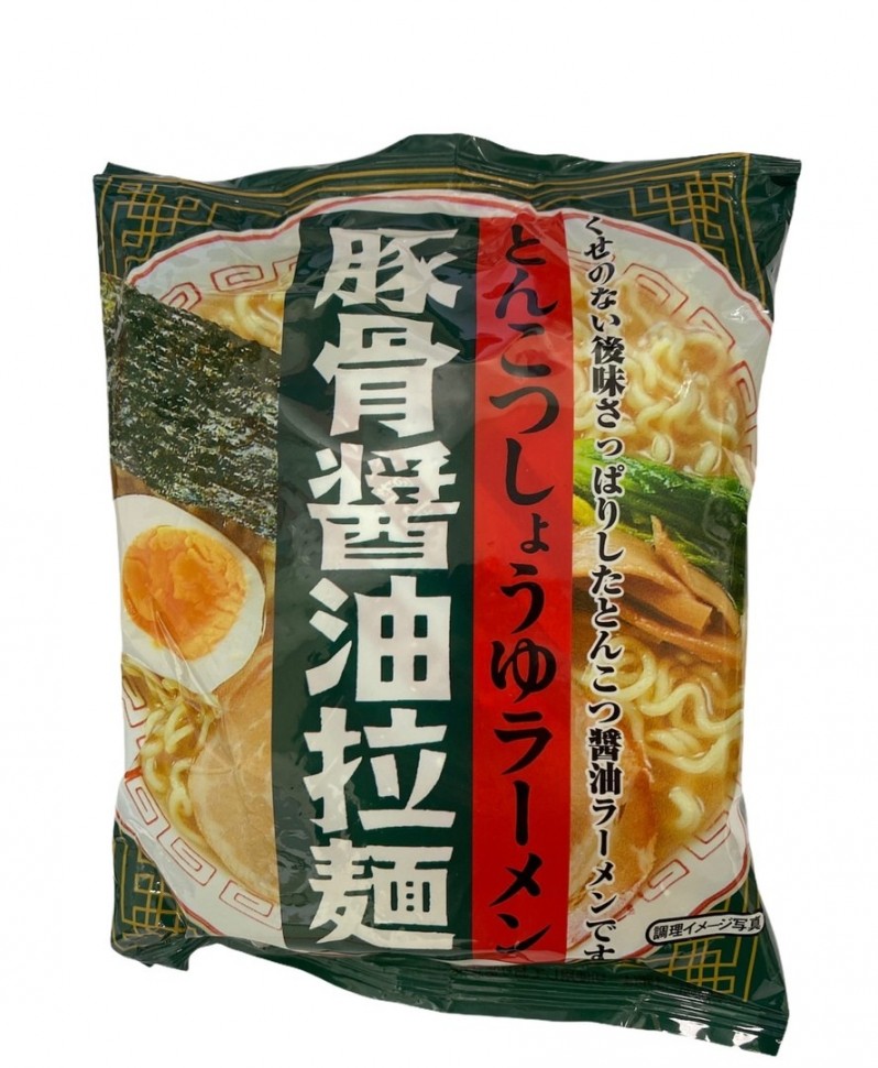 Лапша быстрого приготовления на мясном бульоне Тонкоцу Рамен Sunaoshi, 83 г Япония