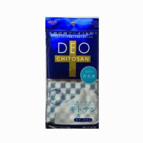 Мочалка массажная для тела с хитозаном ALSEN жесткая 28х100 см, Япония