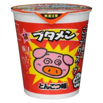 Рамен Тонкоцу Бутамен Ояцу на мясном бульоне с овощами Butamen Tonkotsu Oyatsu, 35 г, Япония