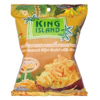 Кокосовые чипсы KING ISLAND с карамелью, 40г