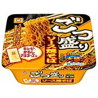 Лапша Тоюсуисан быстрого приготовления Якисоба с овощным соусом, 171г большая порция жареной лапши Маручан TOYOSUISAN Япония,