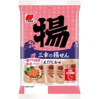 Снэки рисовые Сэмбэй со вкусом жареных креветок Sanko Seika, Япония, 100 г