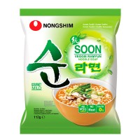 Лапша быстрого приготовления Нонгшим Сун Веги Овощная неострая Soon Veggie Ramyun Noodle Soup Nongshim, 112 г Корея 
