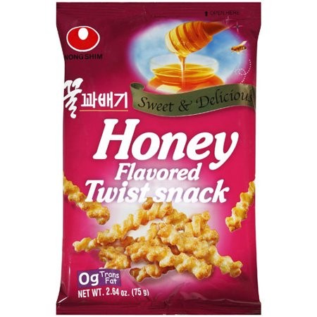 Снэки Нонгшим со вкусом красных яблок в медовой глазури Nongshim, 75г Корея