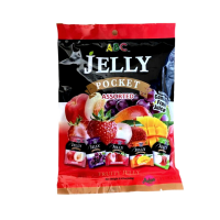 Желе ABC Фруктовое ассорти (сок персика,клубники винограда,манго,личи) Jelly Fruity Pocket 240г, Тайвань