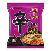 Лапша быстрого приготовления Шин Рамен со вкусом Том Ям Nongshim, пачка 123 г
