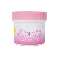 Восстанавливающий крем для рук с растительным скваланом Sarada town Aqua Rich, Япония, 60г
