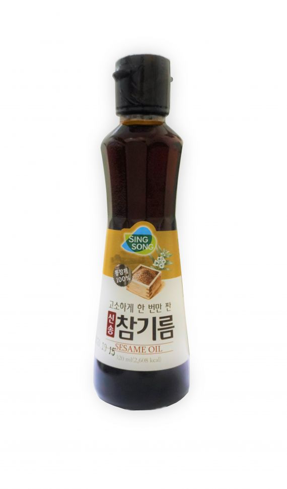 Кунжутное масло Sing Song, нерафинированное, 320мл, Корея