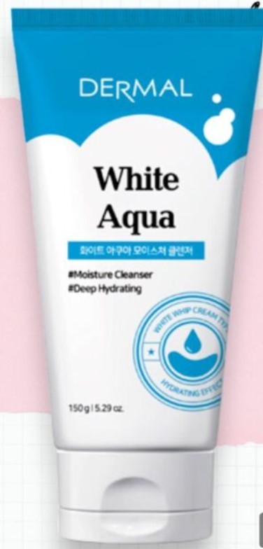 Крем-пенка "White Aqua" для умывания с гиалуроновой кислотой 150 гр