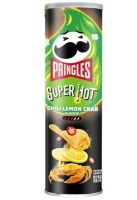 Чипсы Принглс Pringles с крабом, лимоном и чили Супер Острые Super Hot Chili, 110 г, Китай